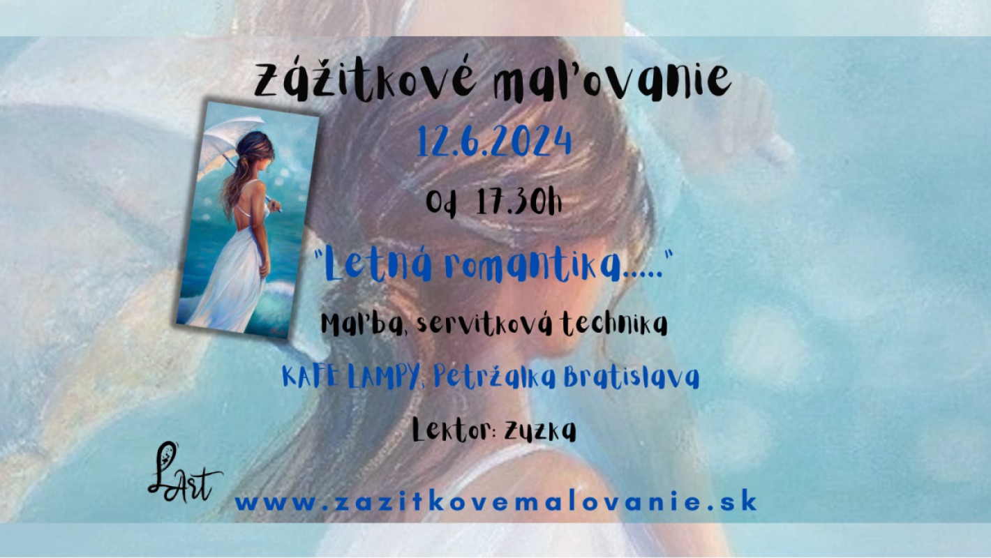 Zážitkové maľovanie - "Pri mori..." Maľba, servítková technika