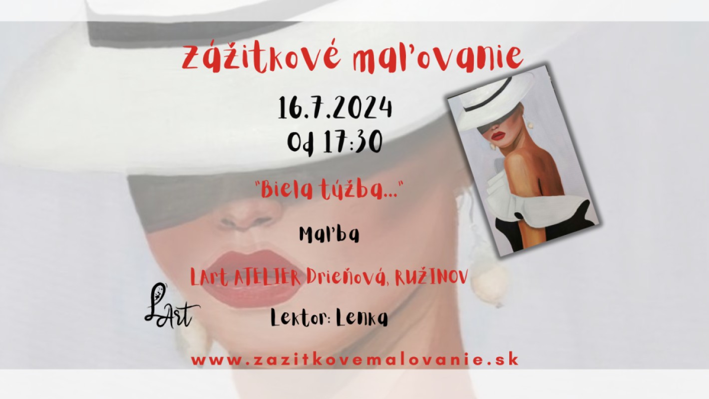 Zážitkové maľovanie  "Biela túžba....." Maľba