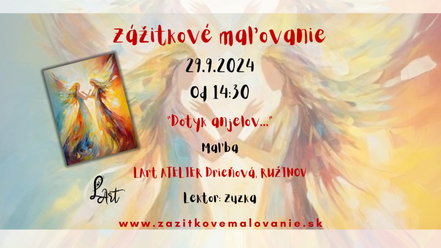 Zážitkové maľovanie "Dotyk anjelov..." Maľba