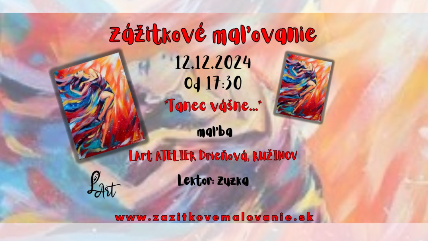 Zážitkové maľovanie- "Tanec vášne..." Maľba