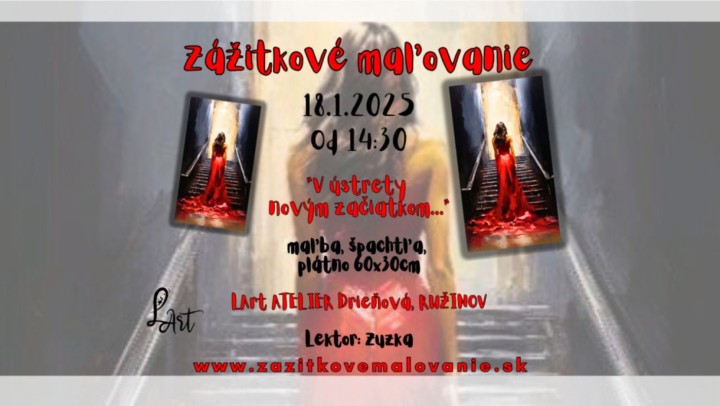 Zážitkové maľovanie - "V ústrety novým začiatkom..." Maľba a špachtľa