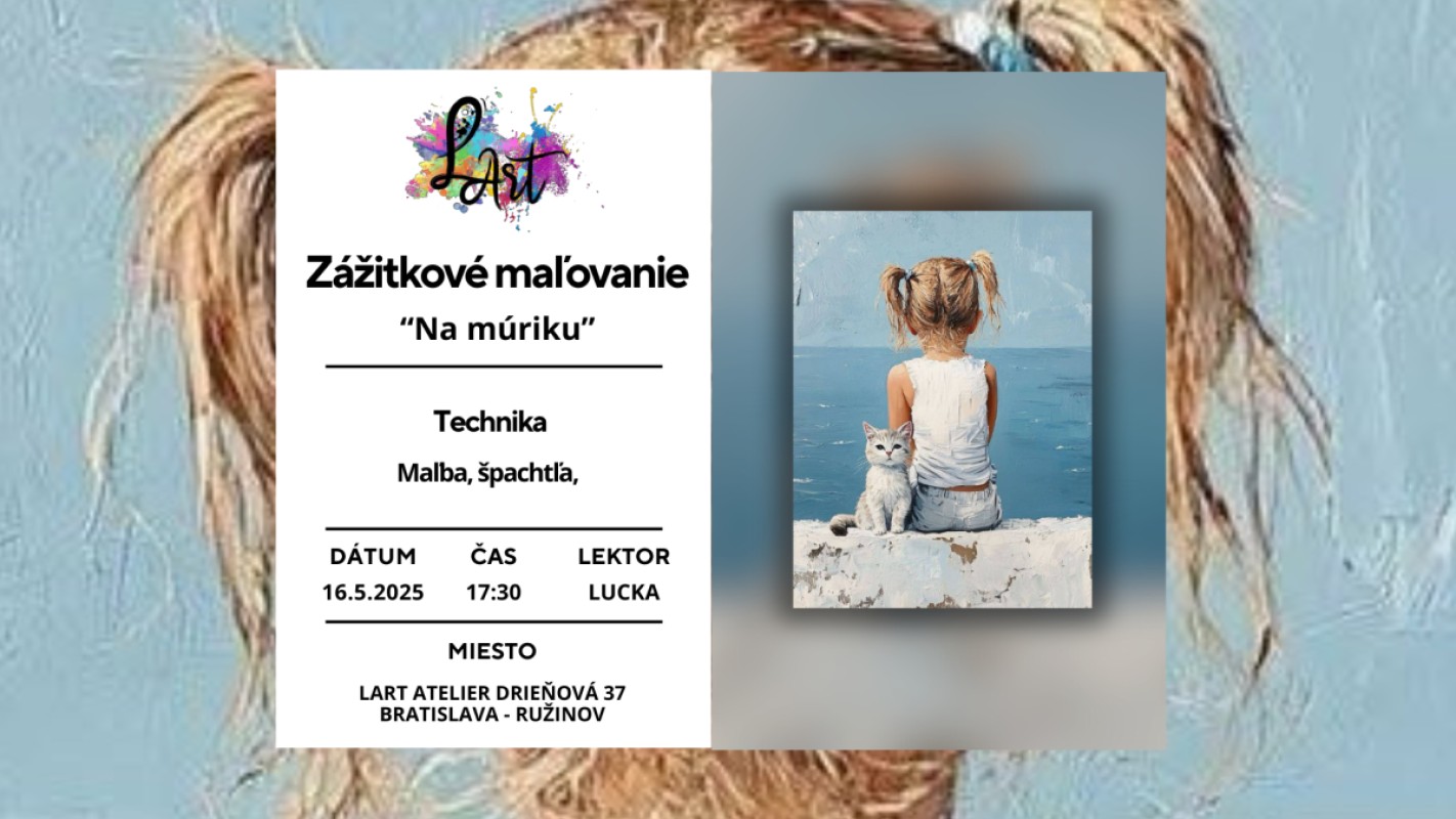 Zážitkové maľovanie – „Na múriku…“ maľba, špachtľa