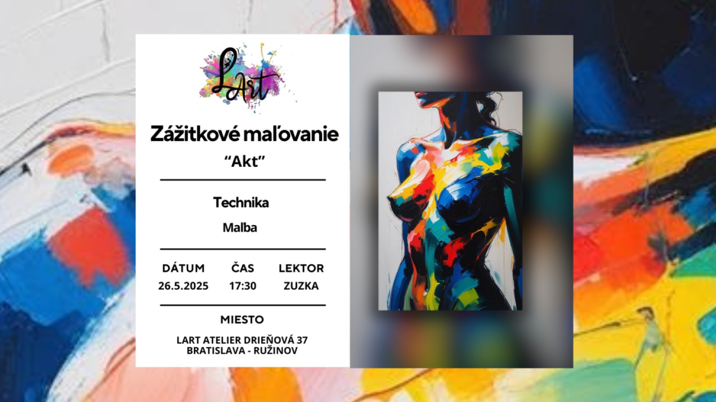 Zážitkové maľovanie – „Ženský Akt…“ maľba