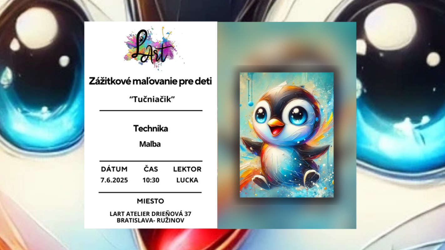 Zážitkové maľovanie pre Deti - "Tučniačik..." maľba