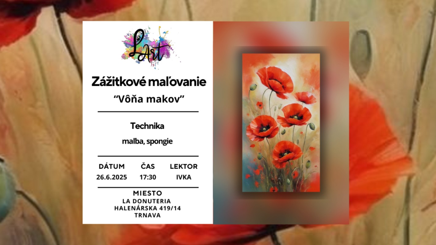 TRNAVA! Zážitkové maľovanie – „Maky…“ maľba, spongie art