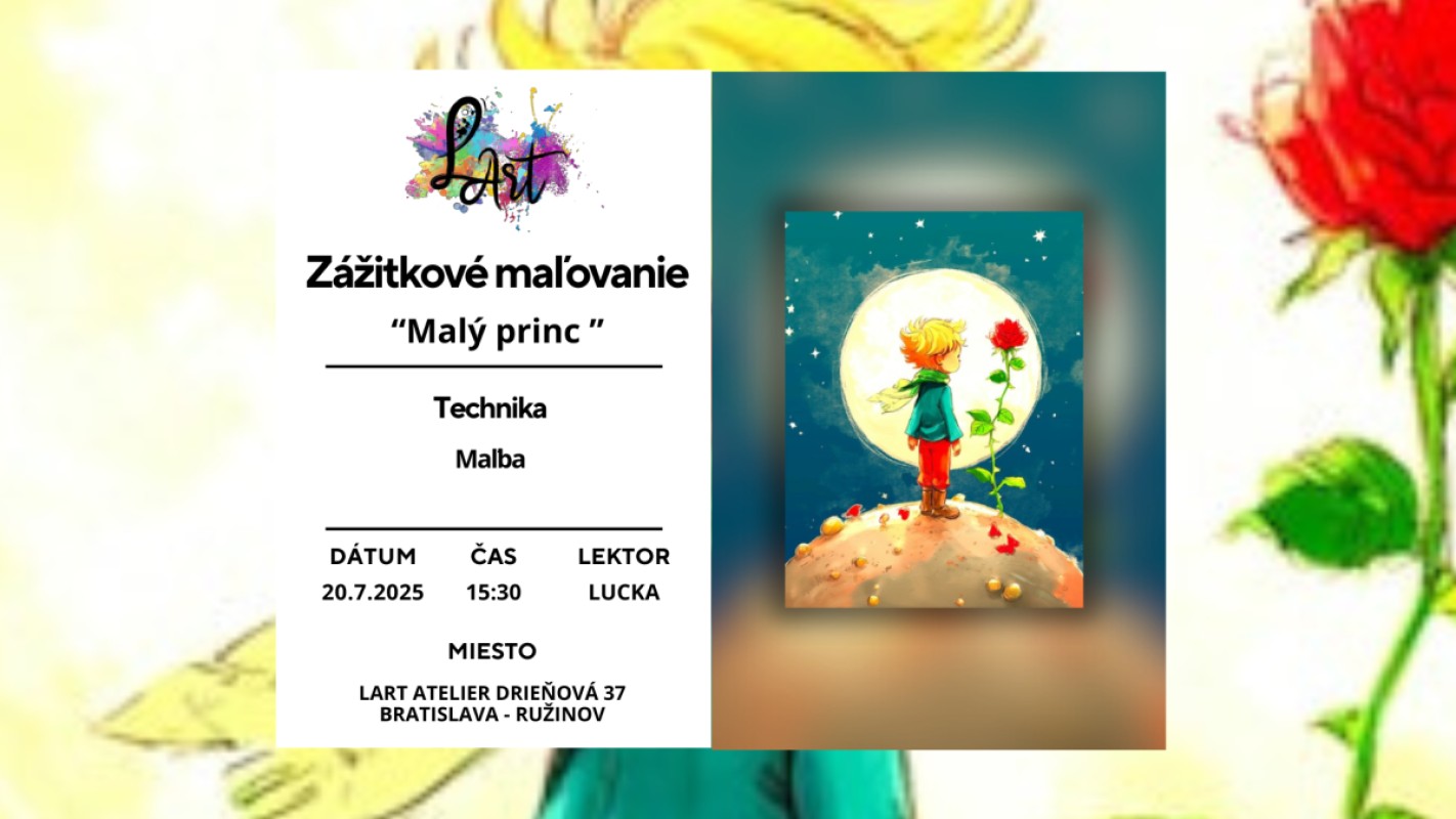 Zážitkové maľovanie – „Malý princ…“ maľba