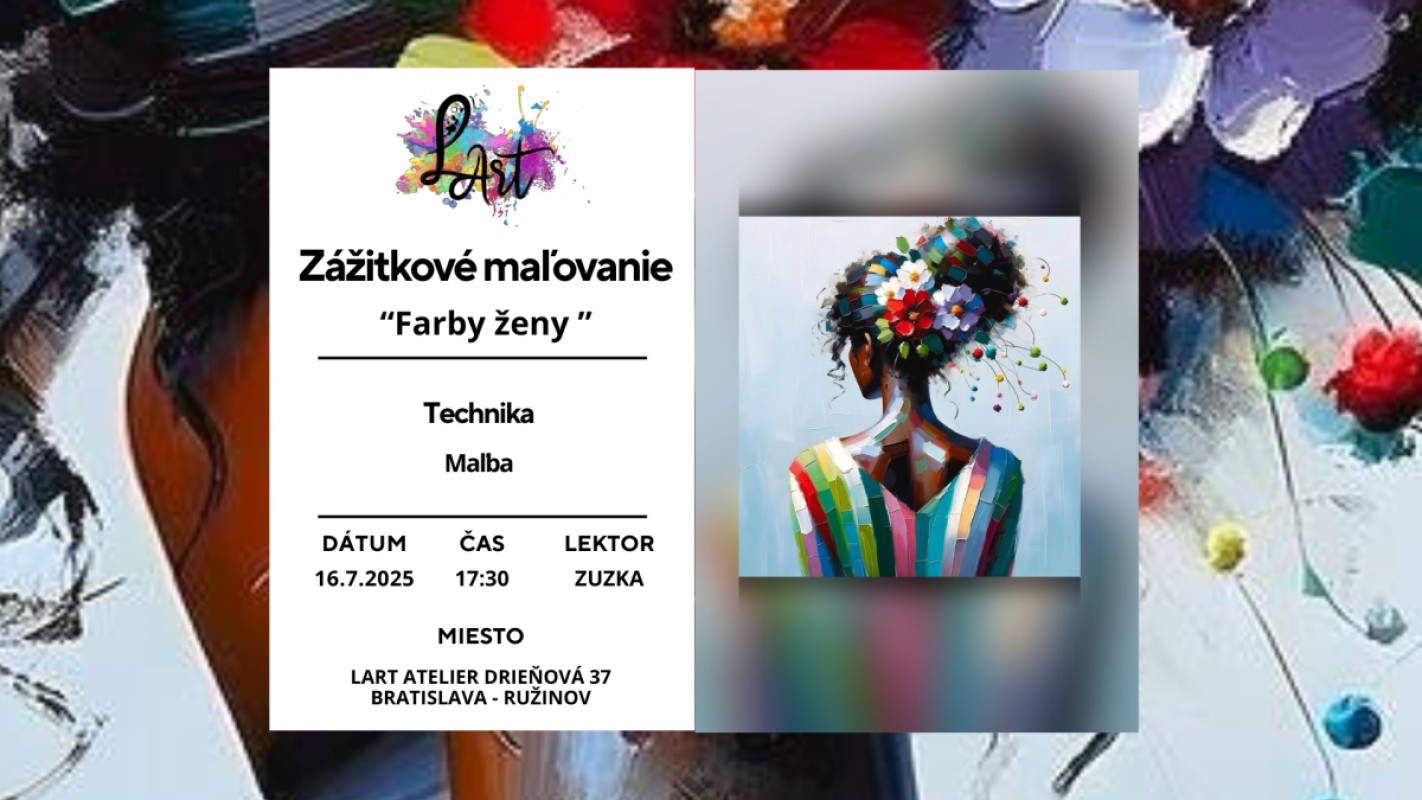 Zážitkové maľovanie – „Farby ženy…“ maľba