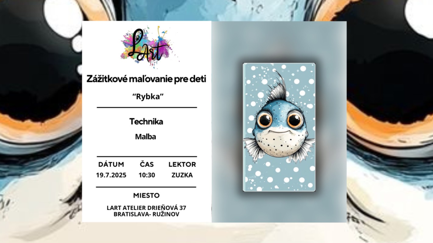 Zážitkové maľovanie pre Deti - "Rybka ..." maľba