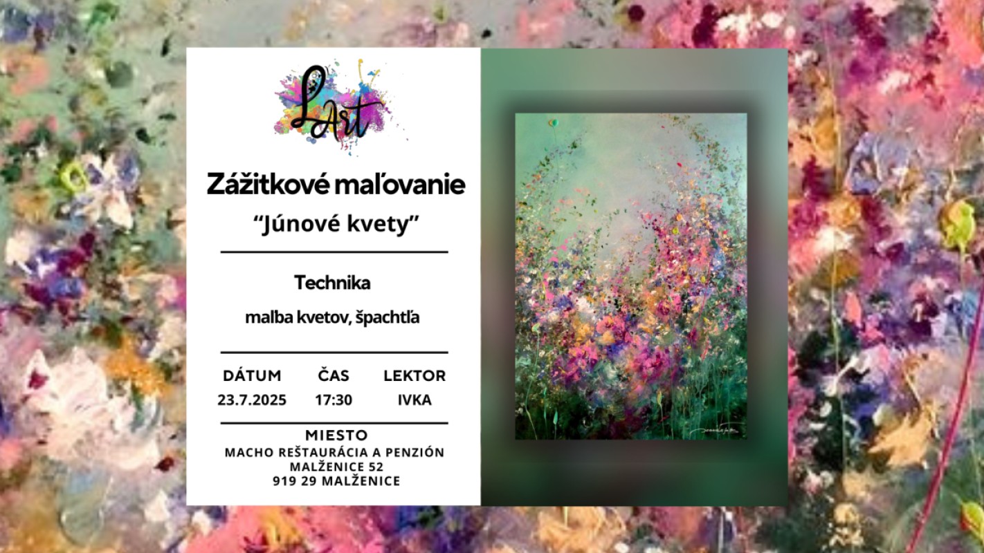 MALŽENICE! Zážitkové maľovanie – „Lúka lásky…“ maľba, spongie art