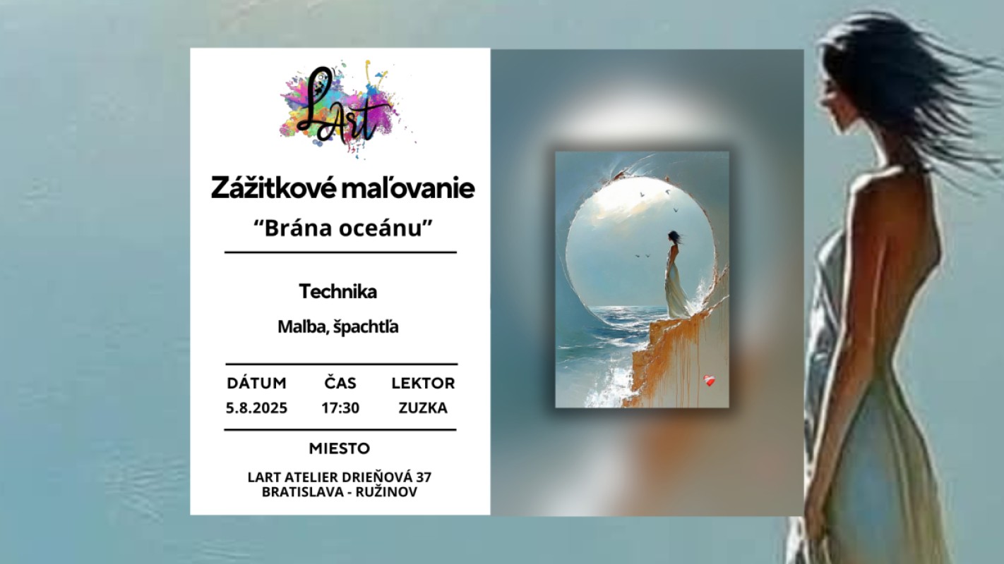 Zážitkové maľovanie – „Brána oceánu…“ maľba, špachtľa
