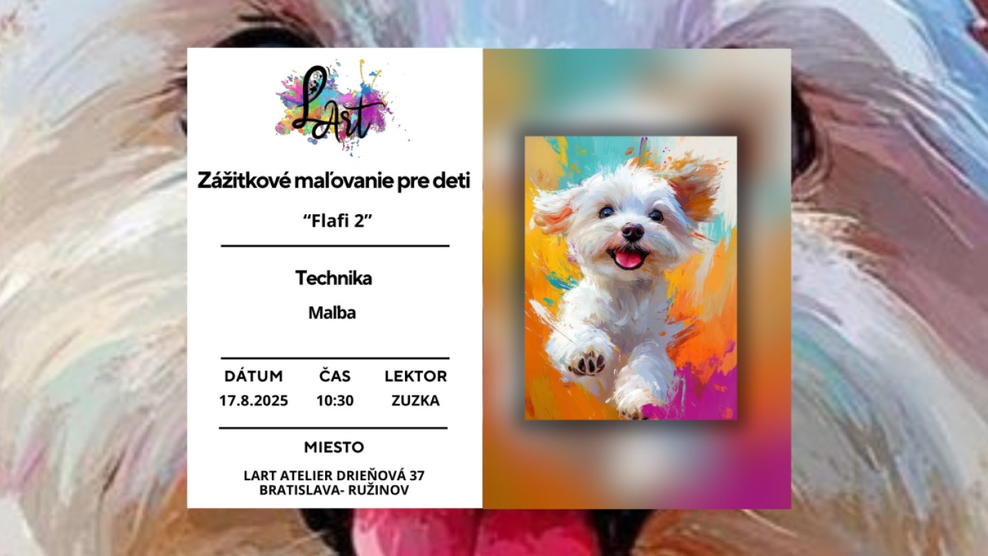 Zážitkové maľovanie pre Deti - "Flafi 2..." maľba