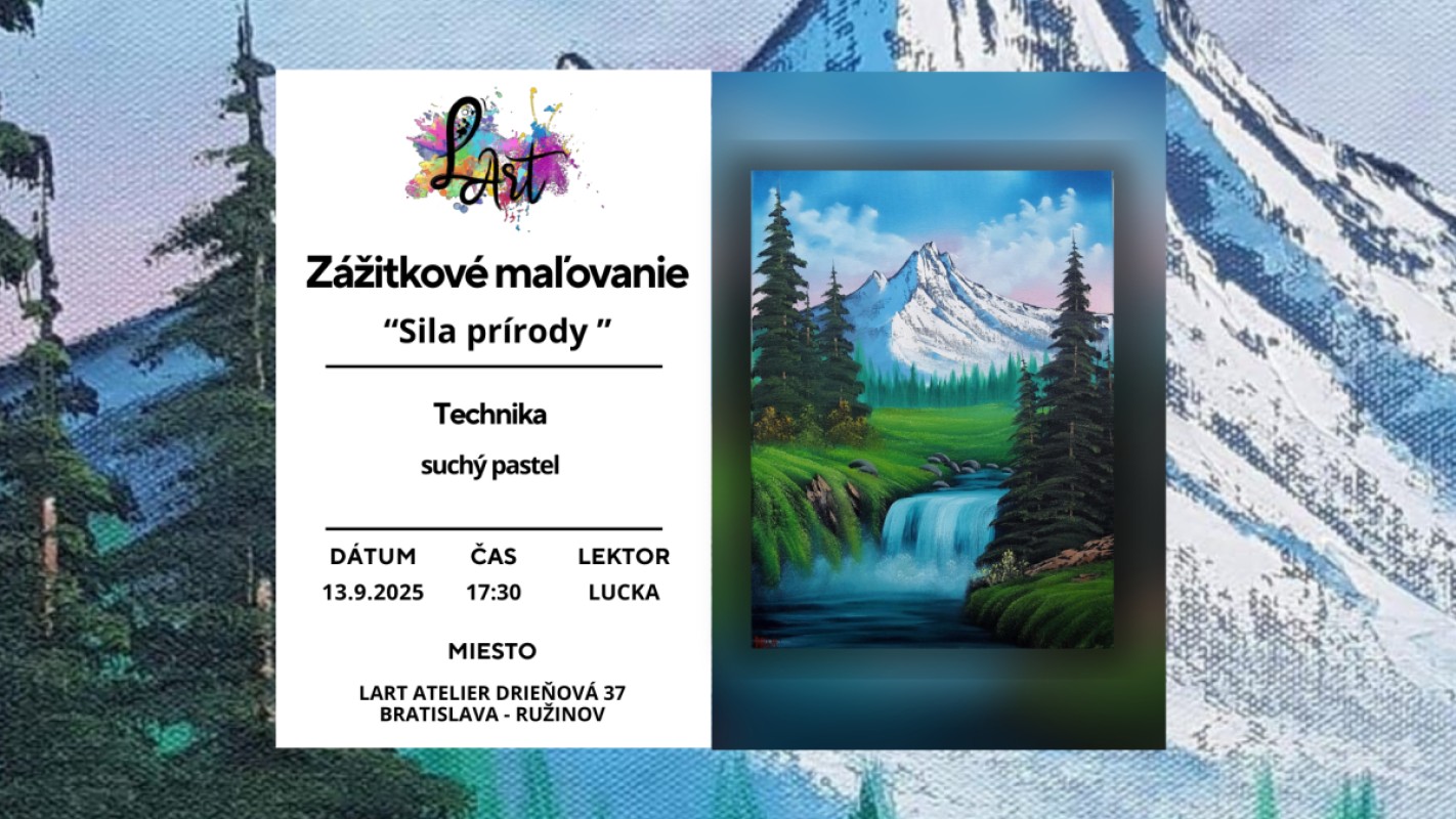 Zážitkové maľovanie -,,Sila prírody..." suchý pastel