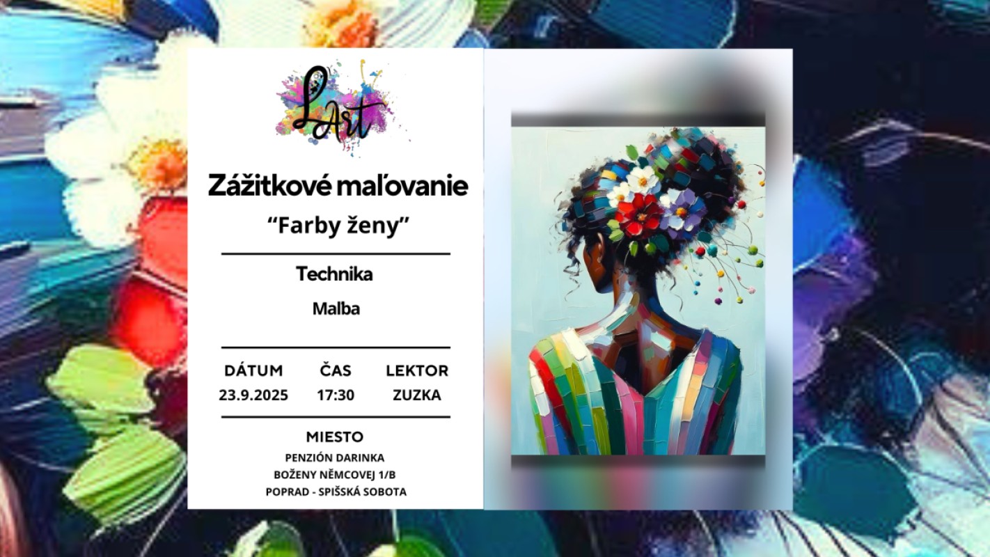 Zážitkové maľovanie - Farby ženy