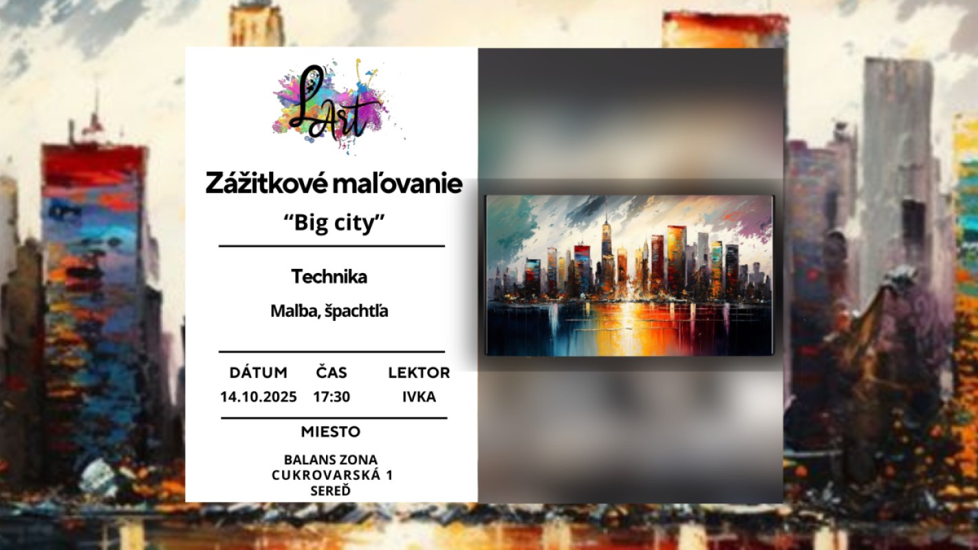 Obrázok udalosti: Zážitkové maľovanie- Veľkomesto