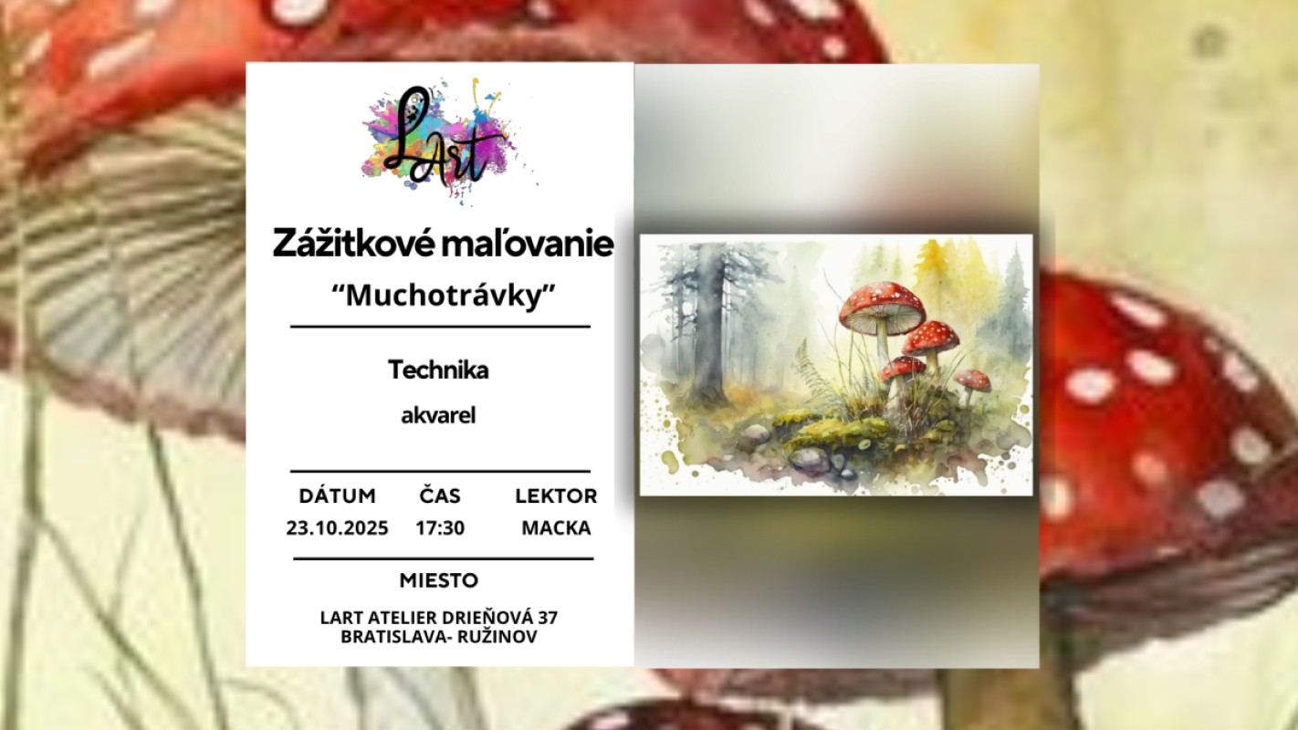Obrázok udalosti: Zážitkové maľovanie- Muchotrávky