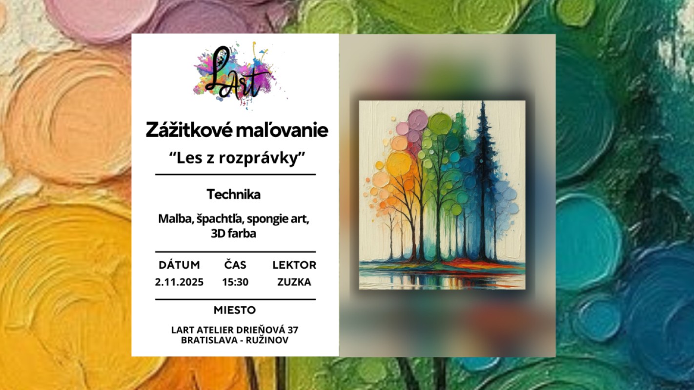 Zážitkové maľovanie - Les z rozprávky