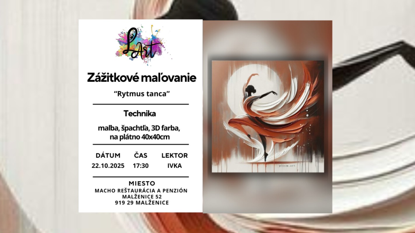Obrázok udalosti: Zážitkové maľovanie - Rytmus tanca