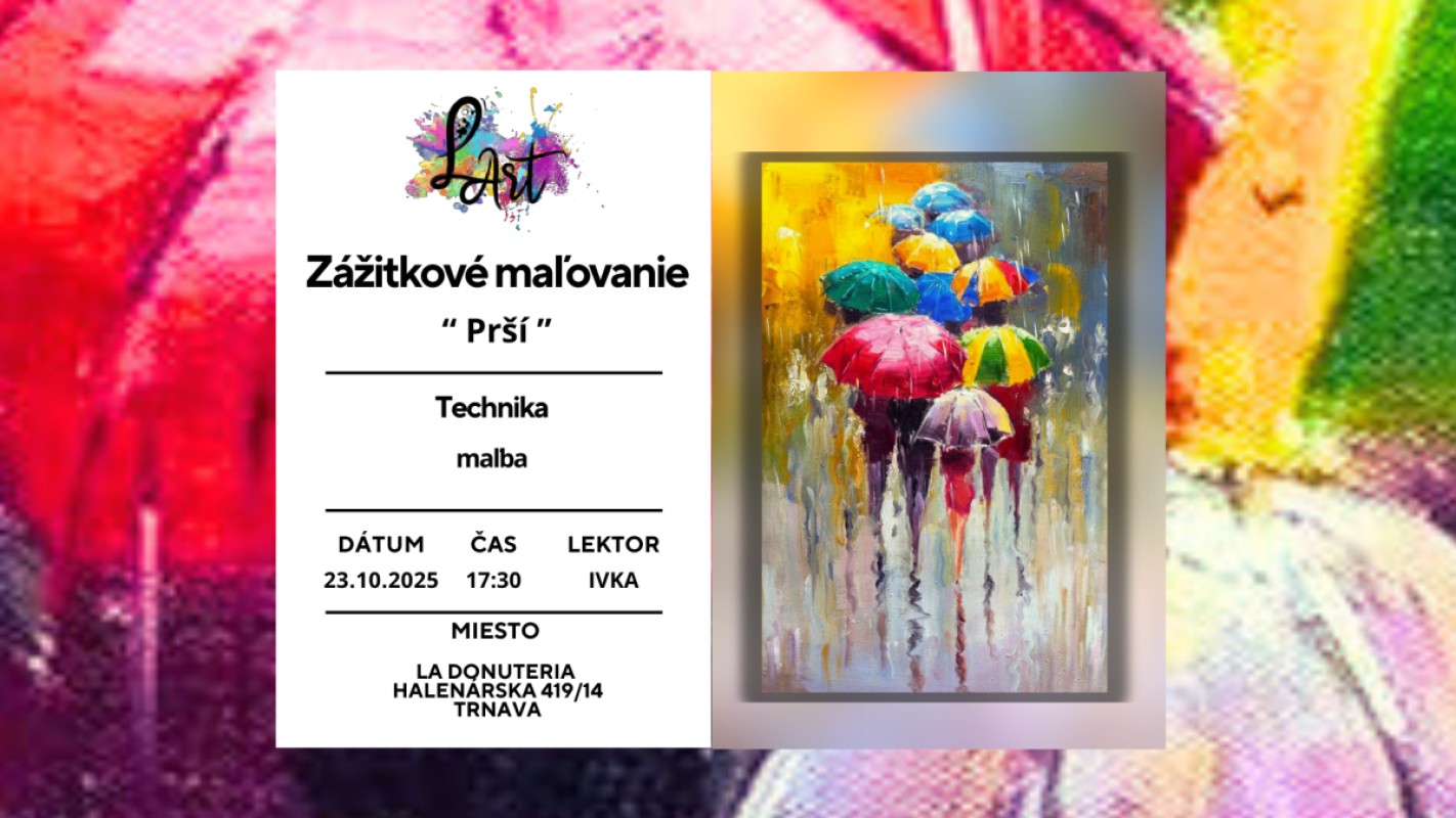 Zážitkové maľovanie- Prší