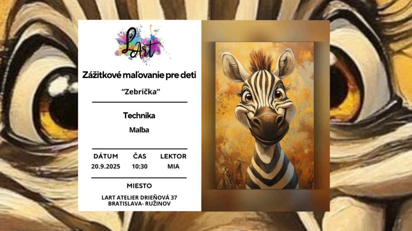 Zážitkové maľovanie pre deti-,,Zebrička..." maľba