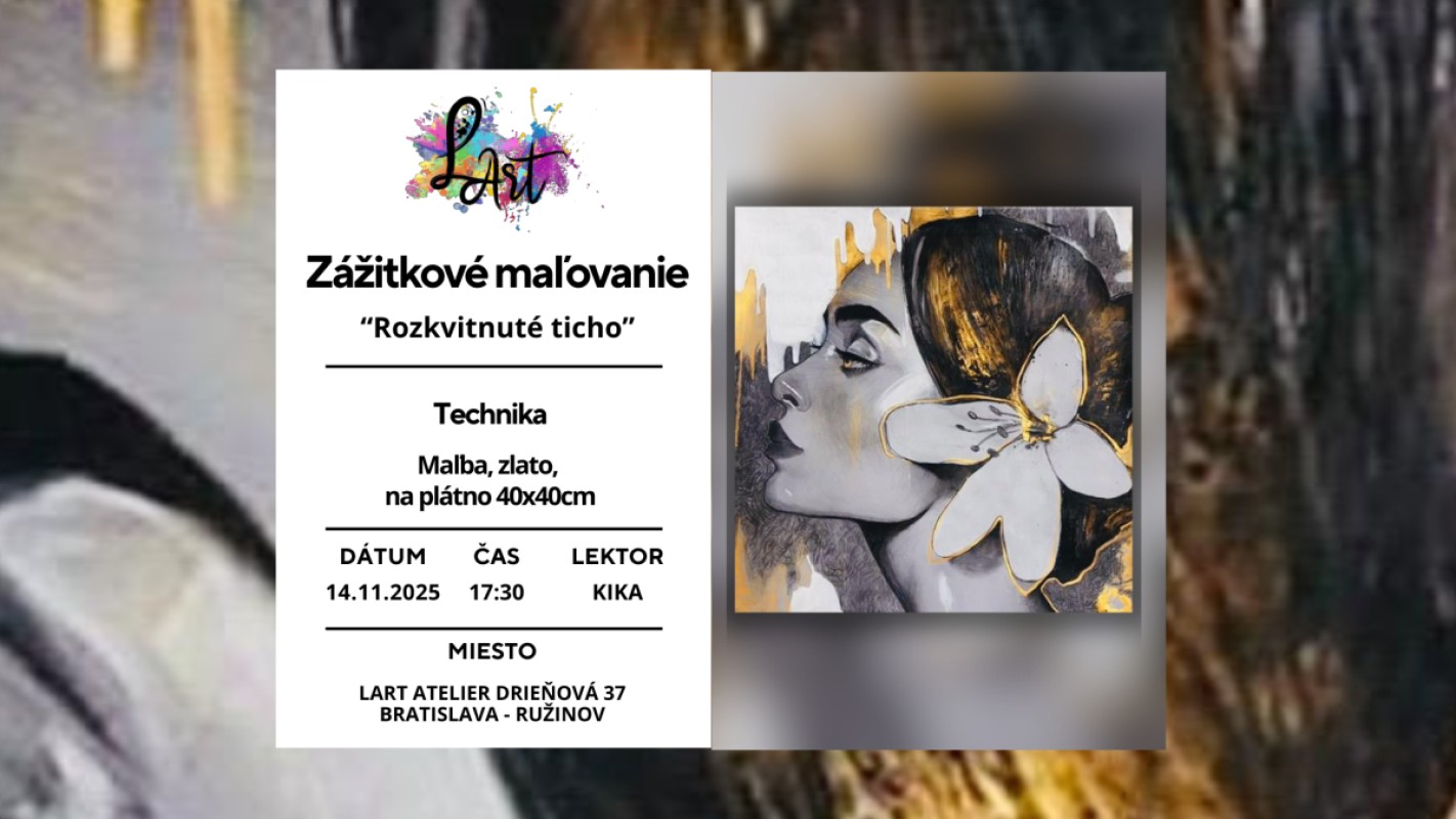 Zážitkové maľovanie - Rozkvitnuté ticho