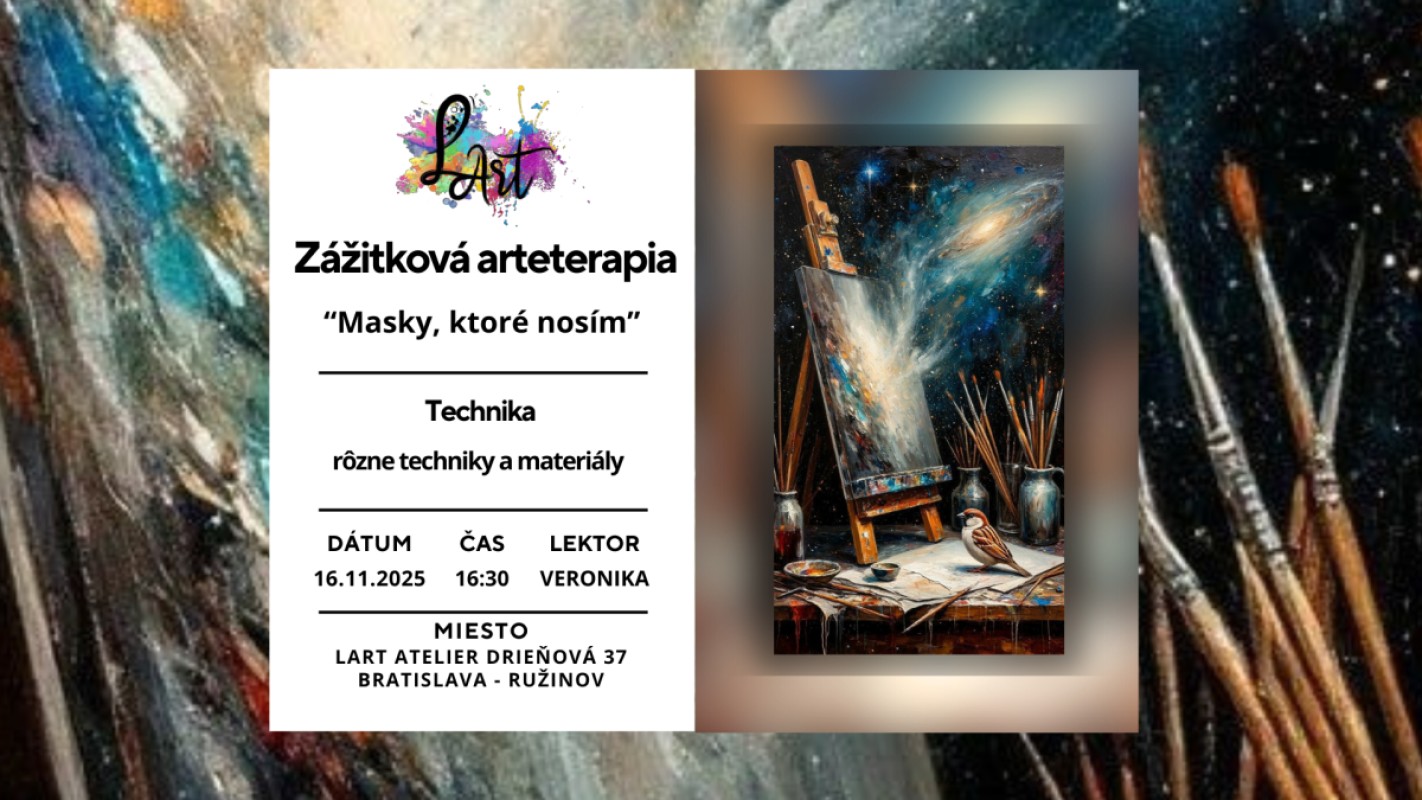 Obrázok udalosti: Zážitková Arteterapia - Masky, ktoré nosím