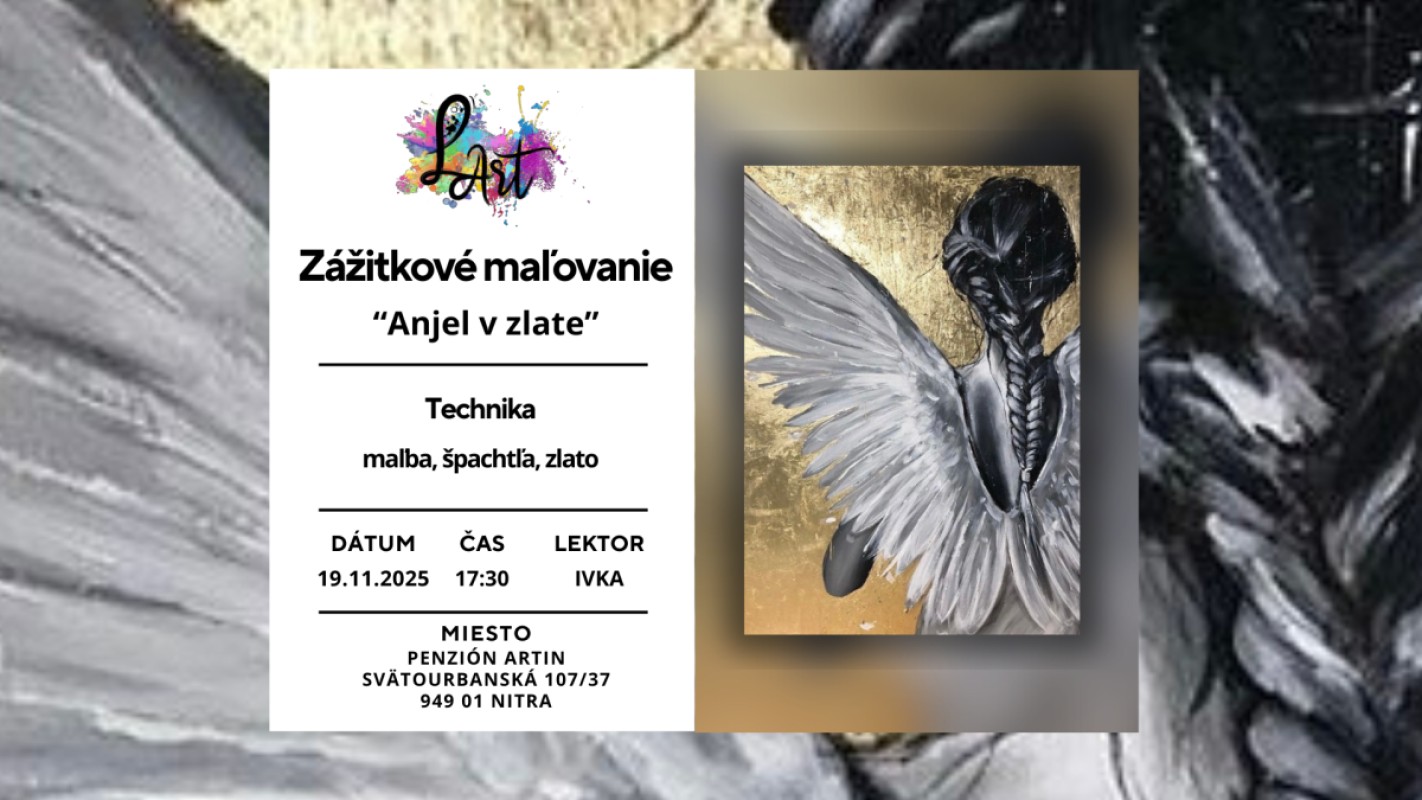 Obrázok udalosti: Zážitkové maľovanie – Anjel v zlate