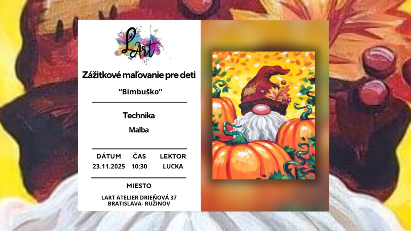 Obrázok udalosti: Zážitkové maľovanie pre deti- Bimbuško