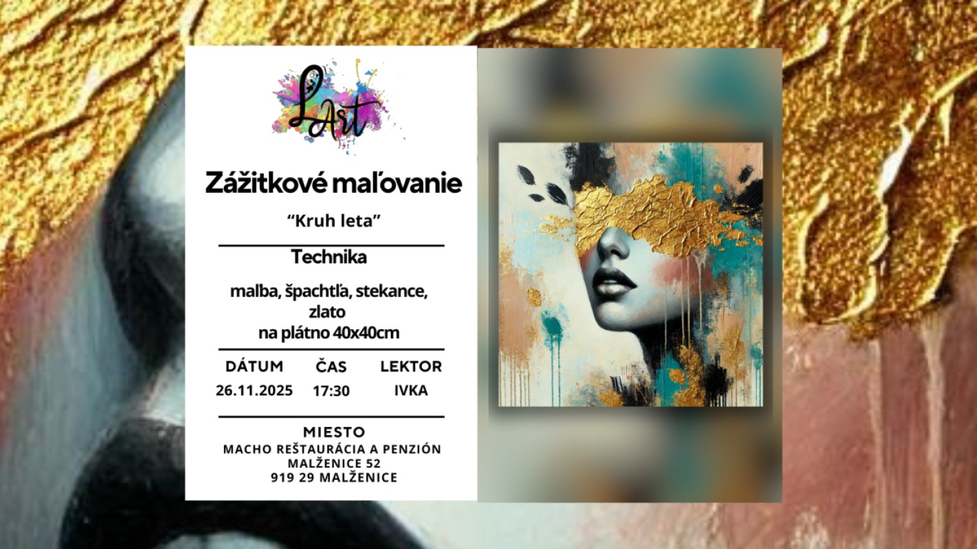 Obrázok udalosti: Zážitkové maľovanie - Zlatý pohľad
