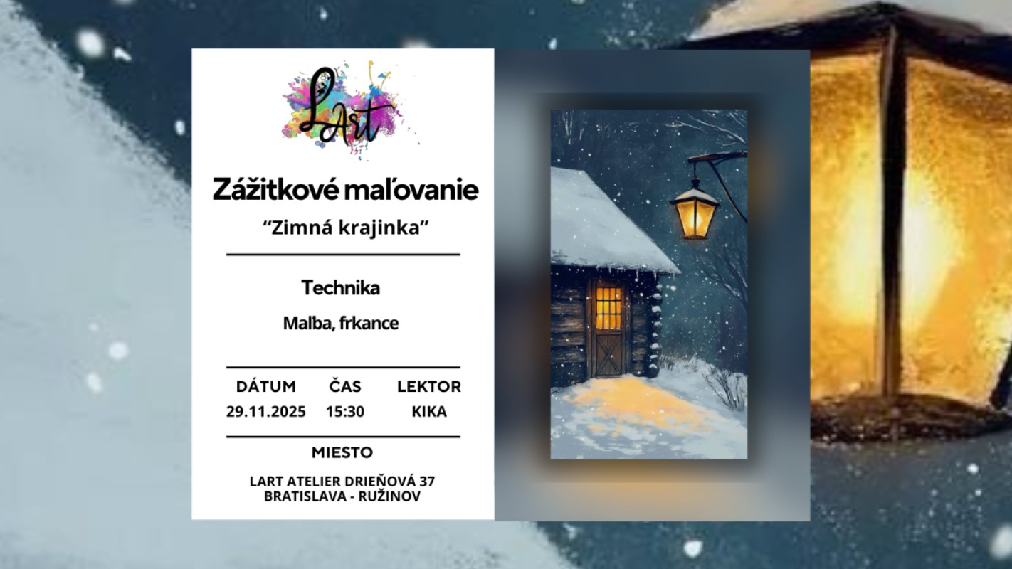 Obrázok udalosti: Zážitkové maľovanie - Zimná krajinka