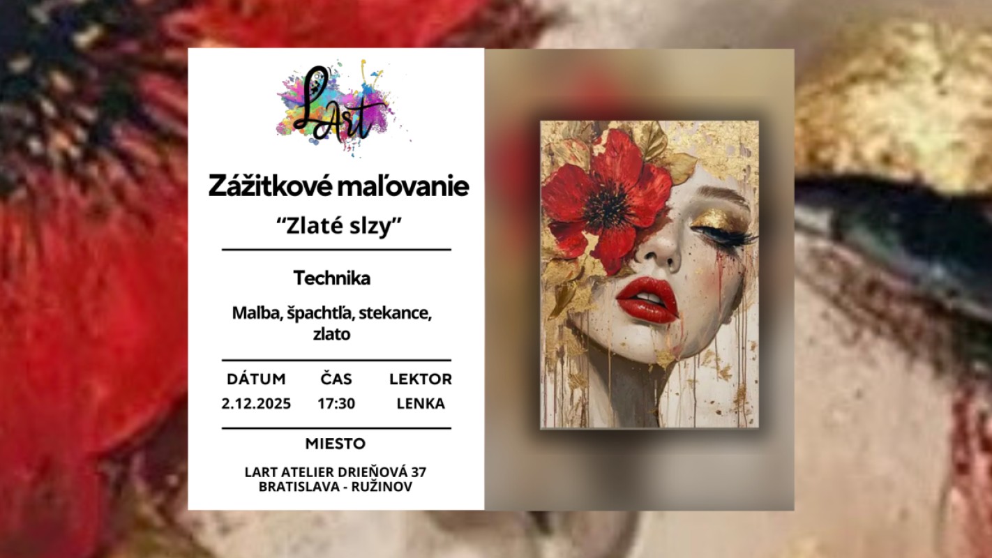 Obrázok udalosti: Zážitkové maľovanie- Zlaté slzy