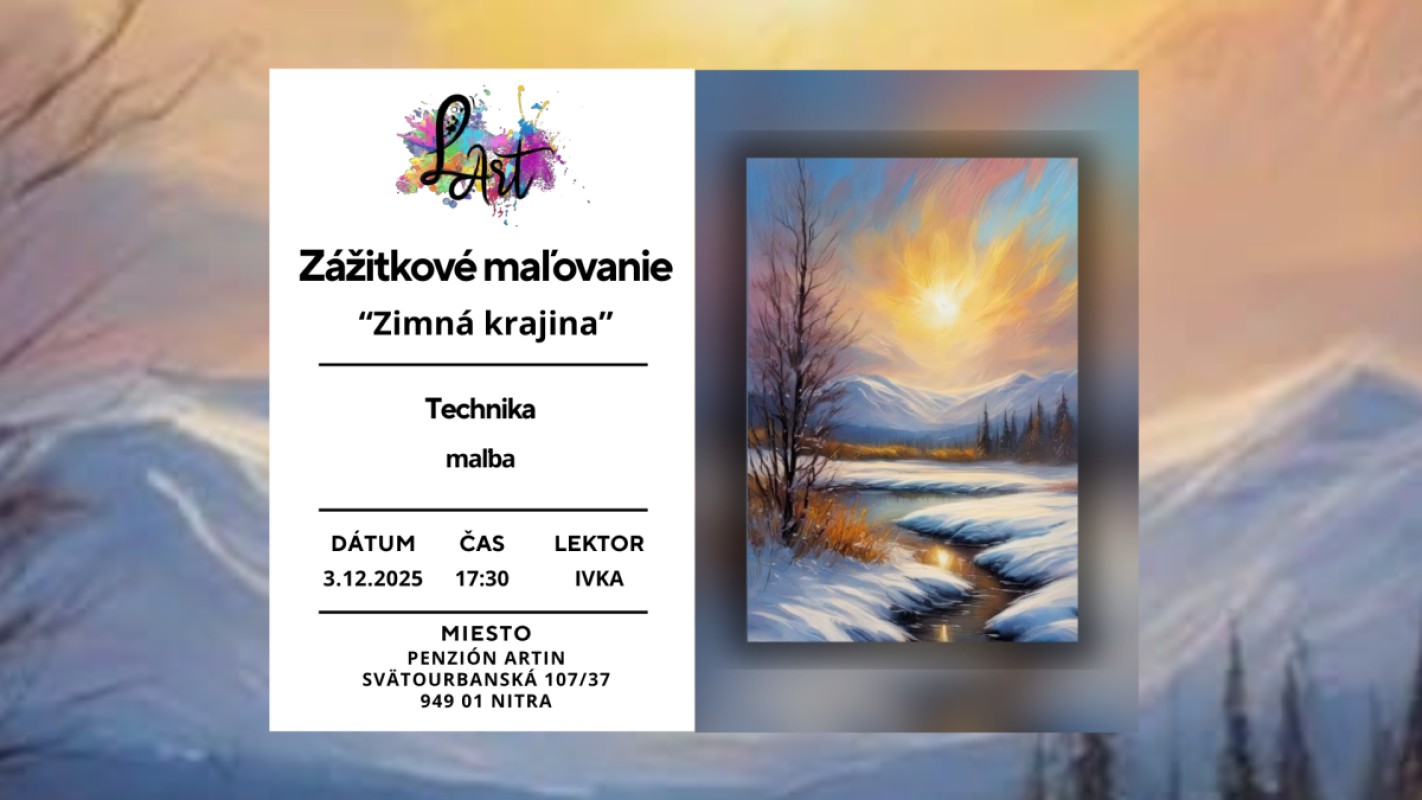 Obrázok udalosti: Zážitkové maľovanie- Zimná krajina