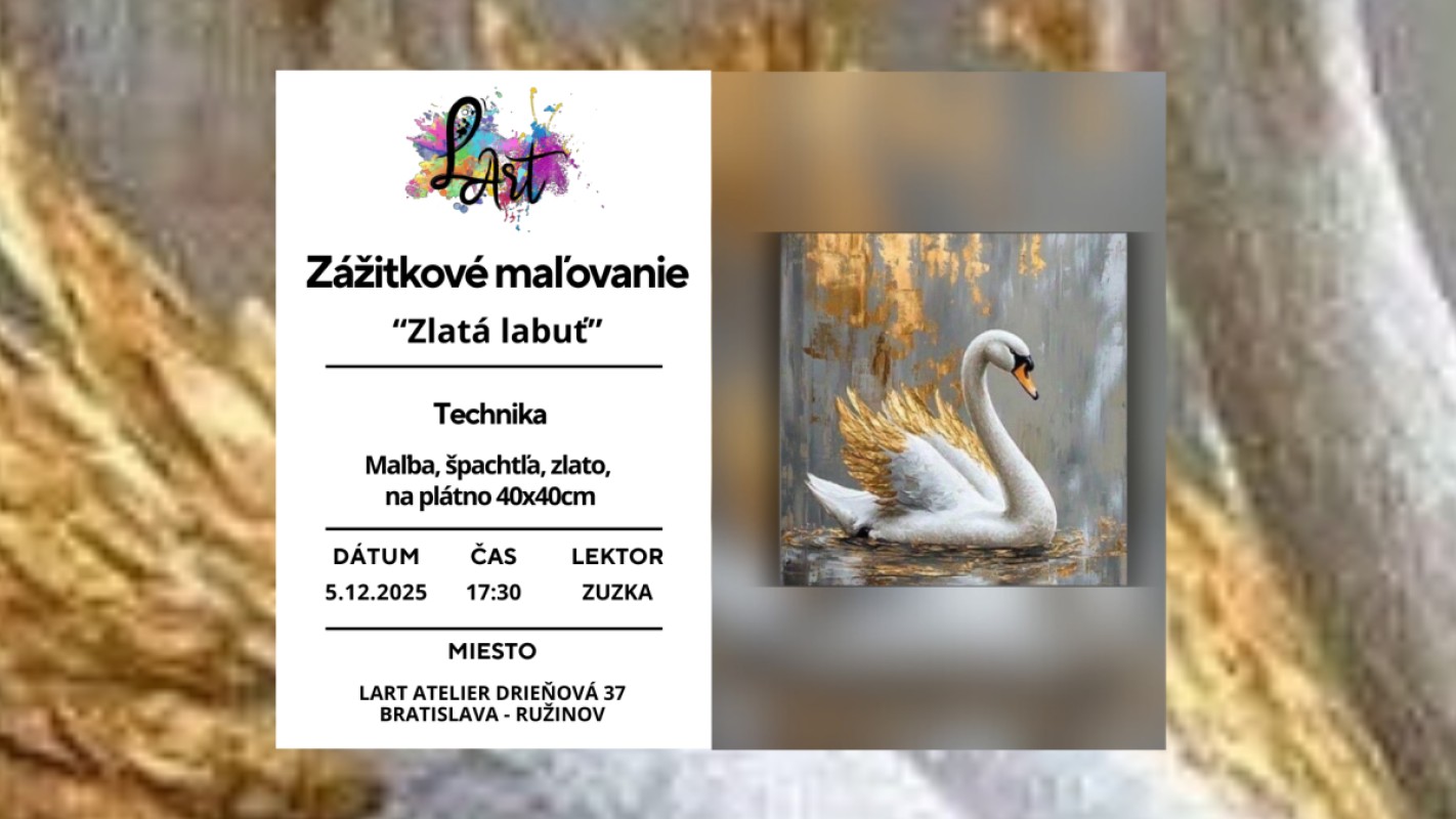 Obrázok udalosti: Zážitkové maľovanie- Zlatá labuť