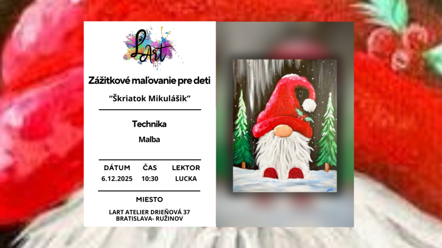 Obrázok udalosti: Zážitkové maľovanie pre deti- Škriatok Mikulášik