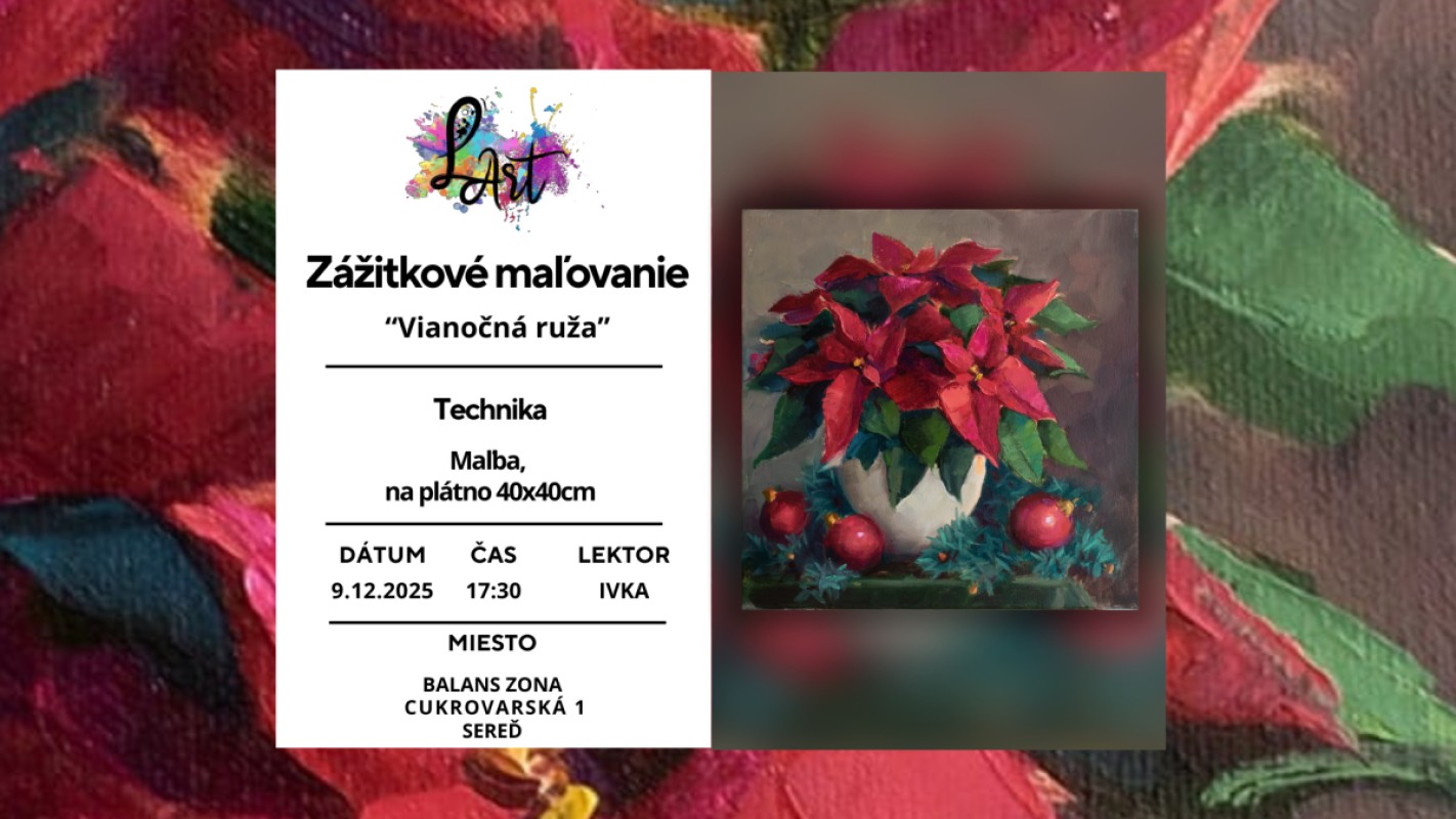 Obrázok udalosti: Zážitkové maľovanie- Vianočná ruža