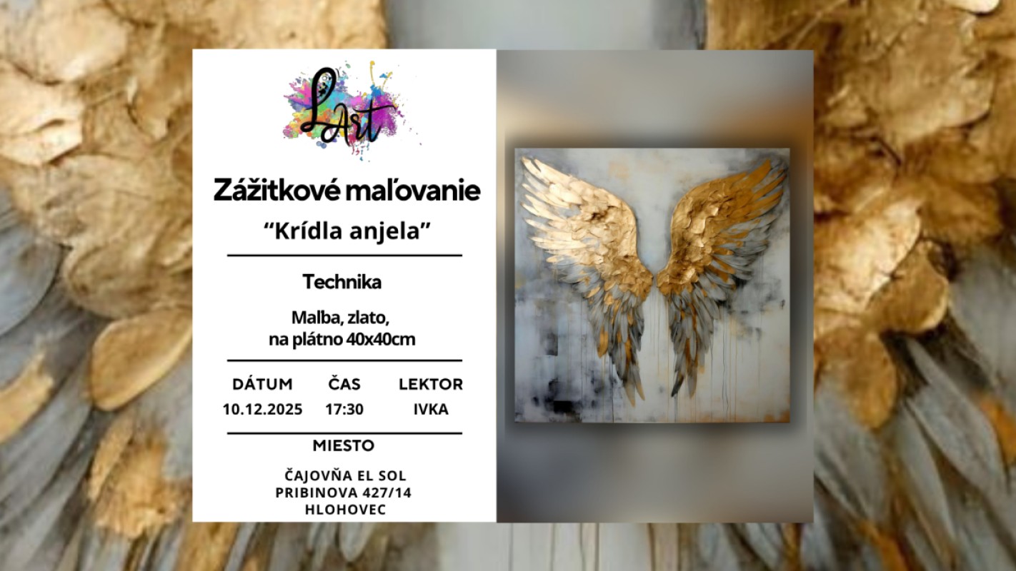 Obrázok udalosti: Zážitkové maľovanie- Krídla anjela