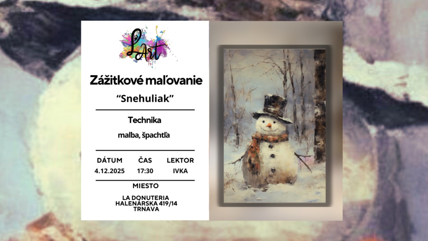 Obrázok udalosti: Zážitkové maľovanie- Snehuliak