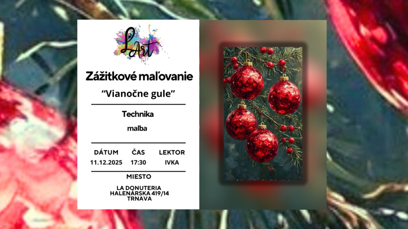 Obrázok udalosti: Zážitkové maľovanie- Vianočné gule