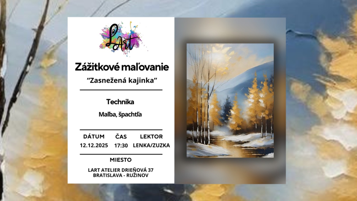 Obrázok udalosti: Zážitkové maľovanie - Zasnežená krajinka