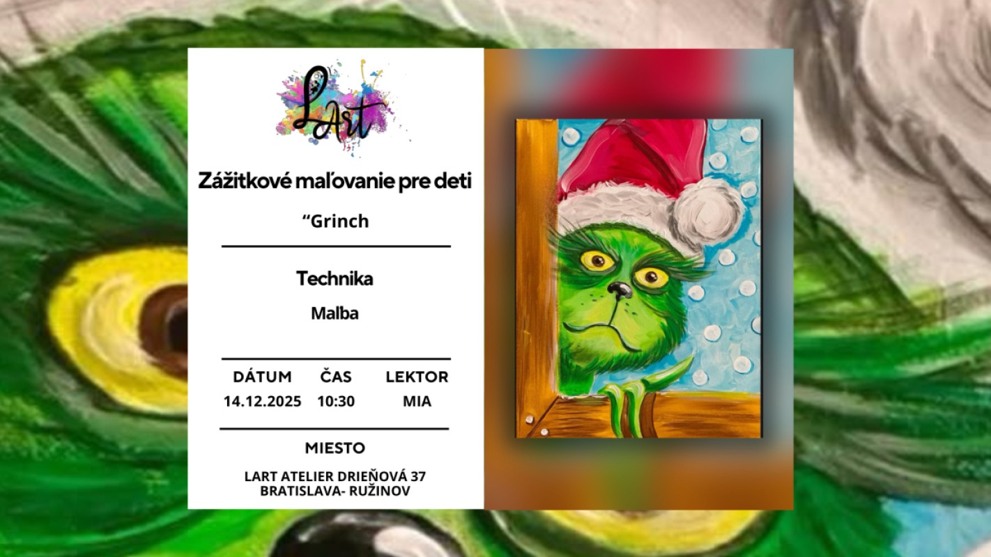 Obrázok udalosti: Zážitkové maľovanie pre deti-  Grinch