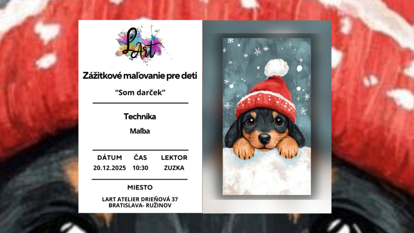 Zážitkové maľovanie pre deti-  Som darček