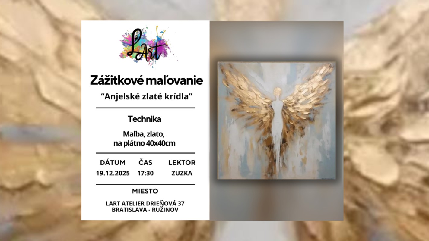Obrázok udalosti: Zážitkové maľovanie- Anjelské zlaté krídla