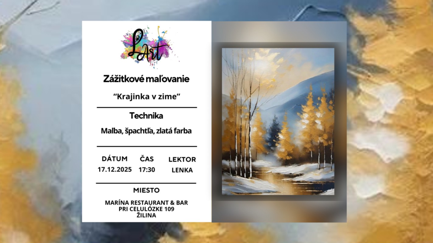 Obrázok udalosti: Zážitkové maľovanie- Krajinka v zime