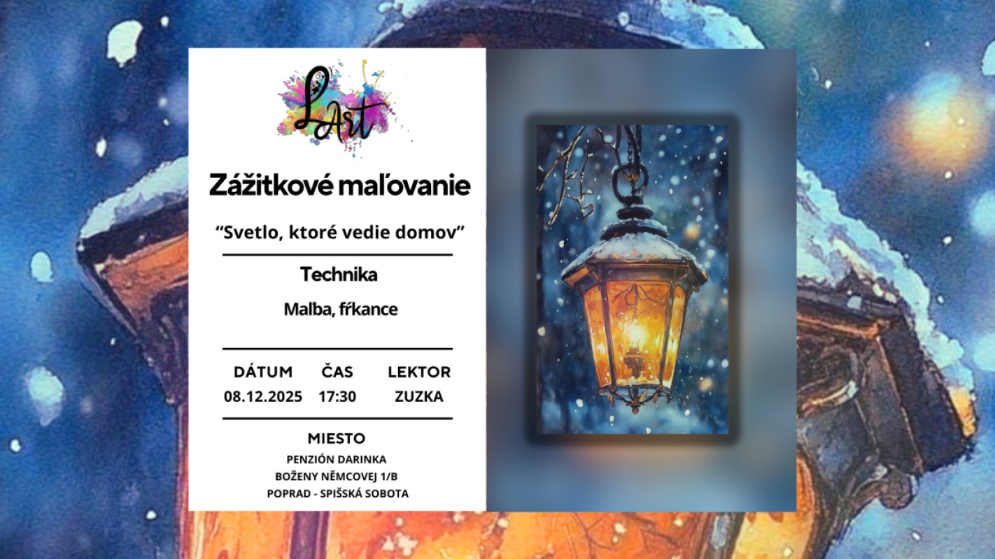 Zážitkové maľovanie- Svetlo, ktoré vedie domov