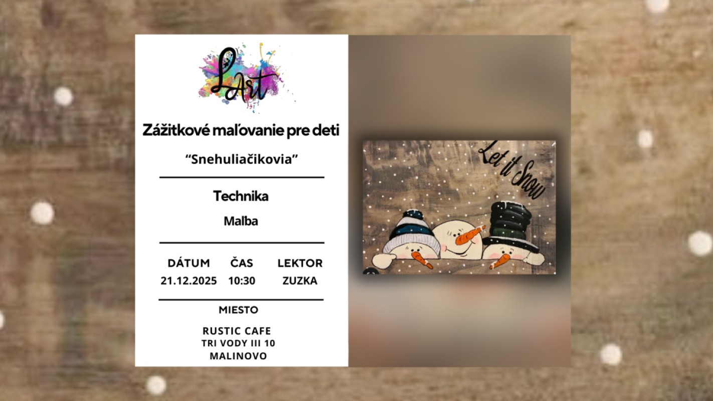 Zážitkové maľovanie- Snehuliačikovia