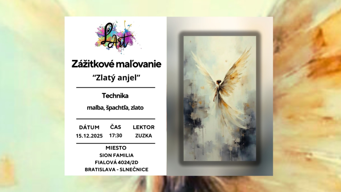 Obrázok udalosti: Zážitkové maľovanie – Zlatý anjel
