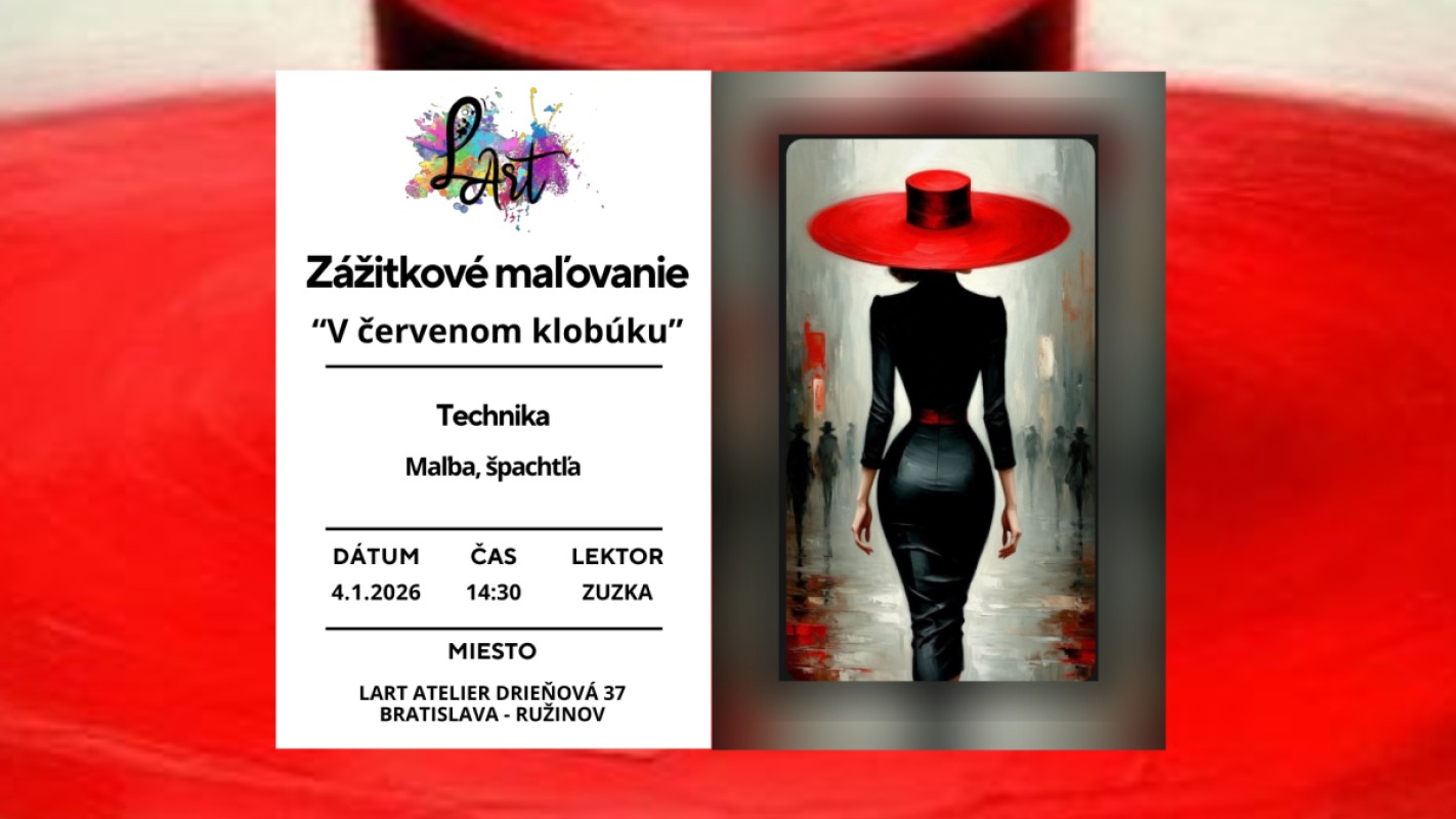 Zážitkové maľovanie- V červenom klobúku