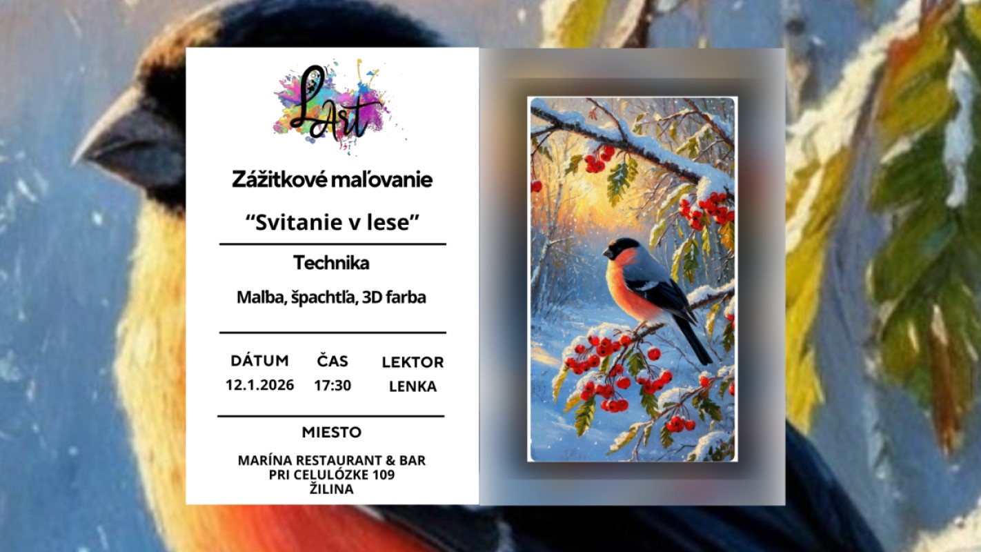 Obrázok udalosti: Zážitkové maľovanie- Svitanie v lese