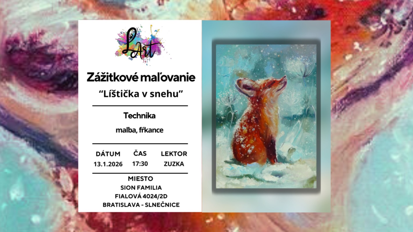 Obrázok udalosti: Zážitkové maľovanie – Líštička v snehu