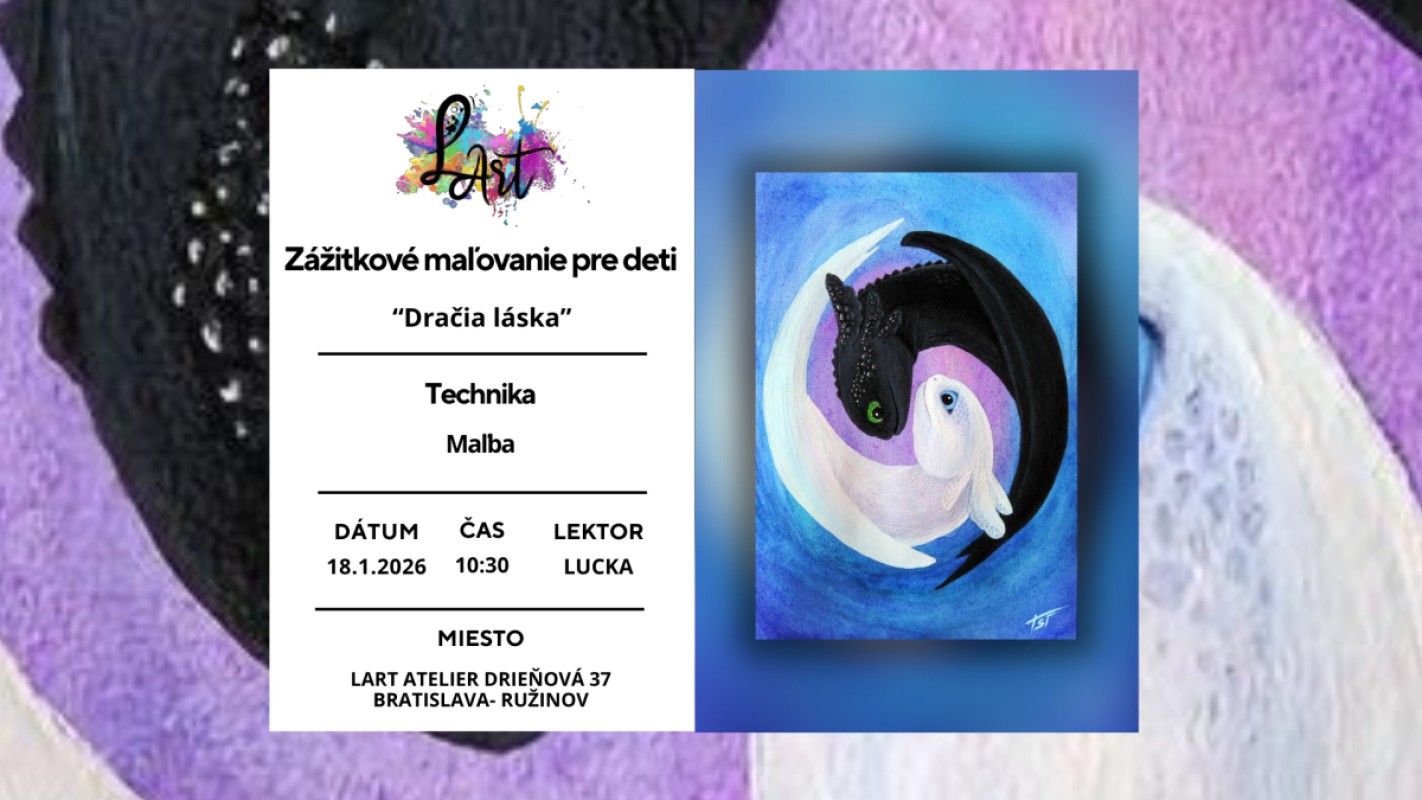 Obrázok udalosti: Zážitkové maľovanie pre deti-  Dračia láska