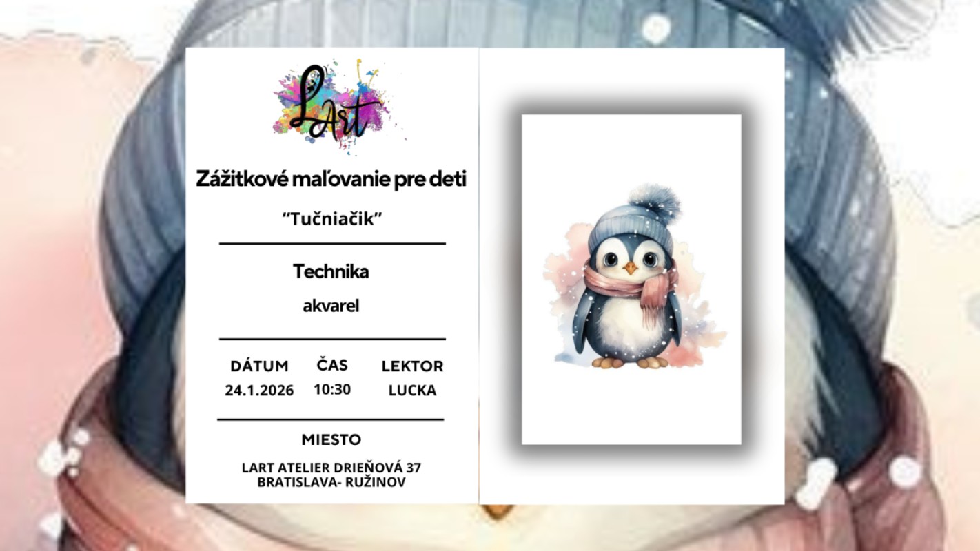 Obrázok udalosti: Zážitkové maľovanie pre deti-  Tučniačik